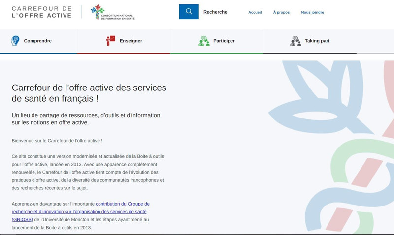 Carrefour de l'offre active des services de santé en françai ... Image 1